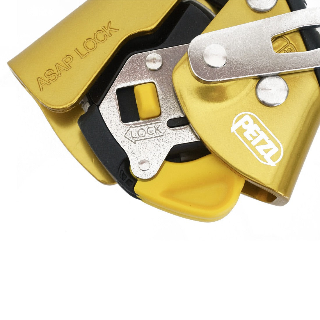 Petzl ASAP LOCK Rope Grab - Fall Protection Safety Device for Climbing, Work at Height & Rescue | OSHA Compliant Equipment for Professional Use