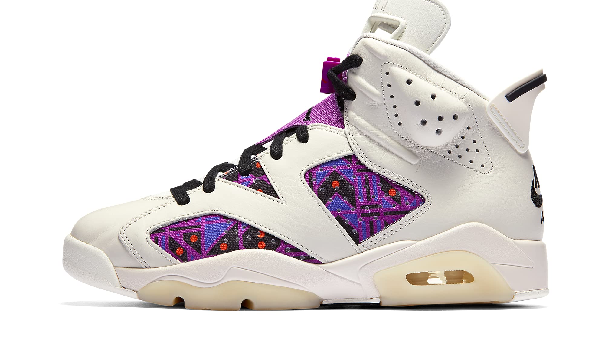 Jordan Air 6 Quai 54 Purple Men's Basketball Shoes - Size 8 | Retro Sneakers for Streetwear & Basketball Performance
