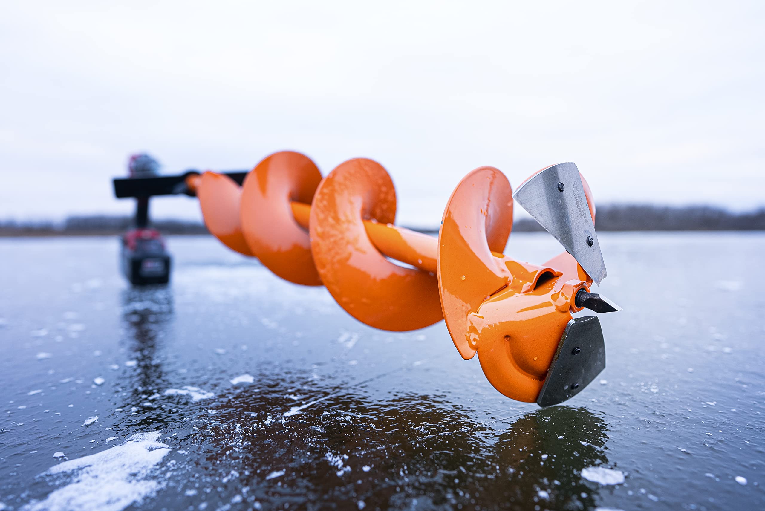 RAZR Scout Ice Auger Kit - Heavy Duty Ice Fishing Drill with 6