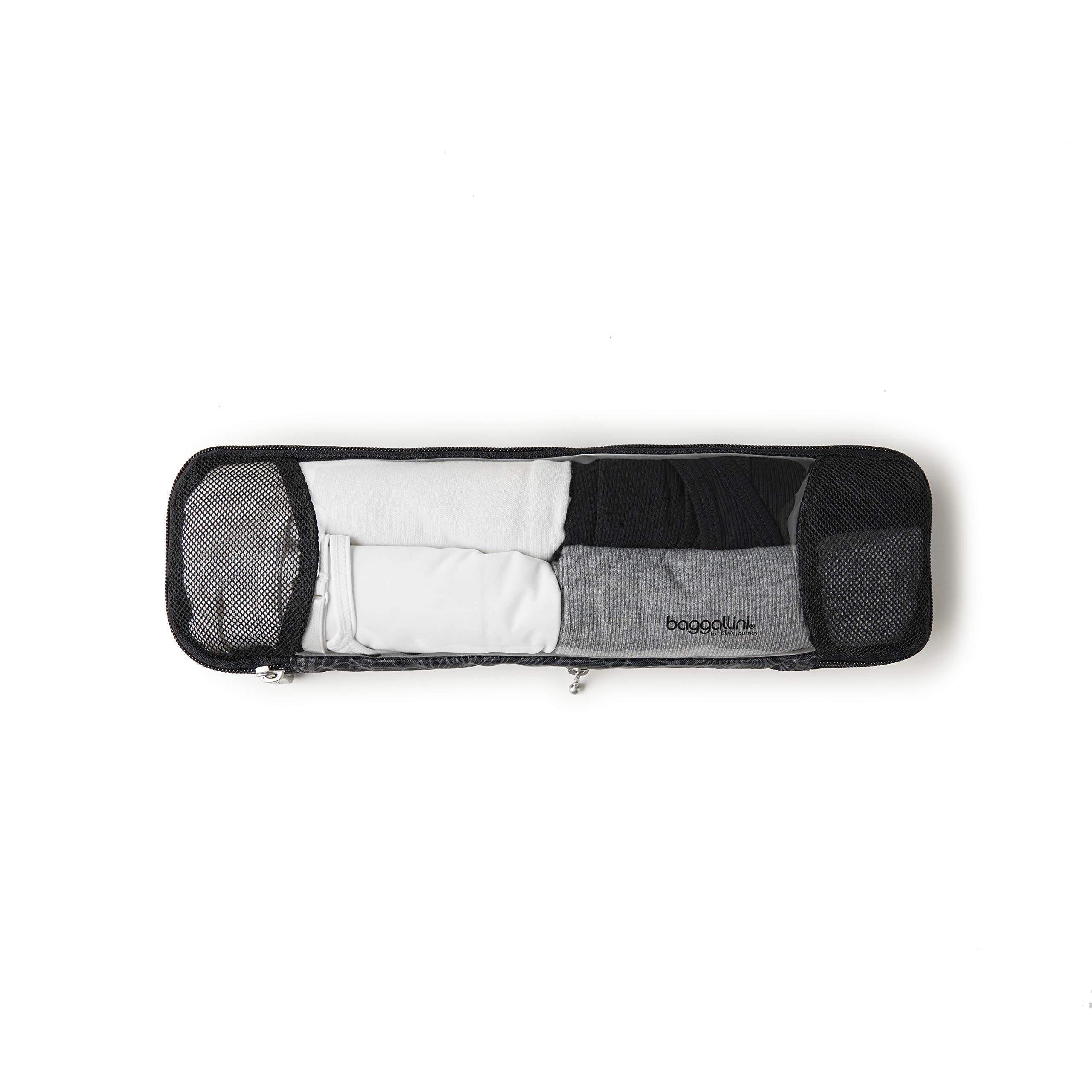 Baggallini Long Compression Cube - Lightweight Travel Packing Organizer for Suitcases & Backpacks | Perfect for Business Trips, Vacations & Weekend Getaways