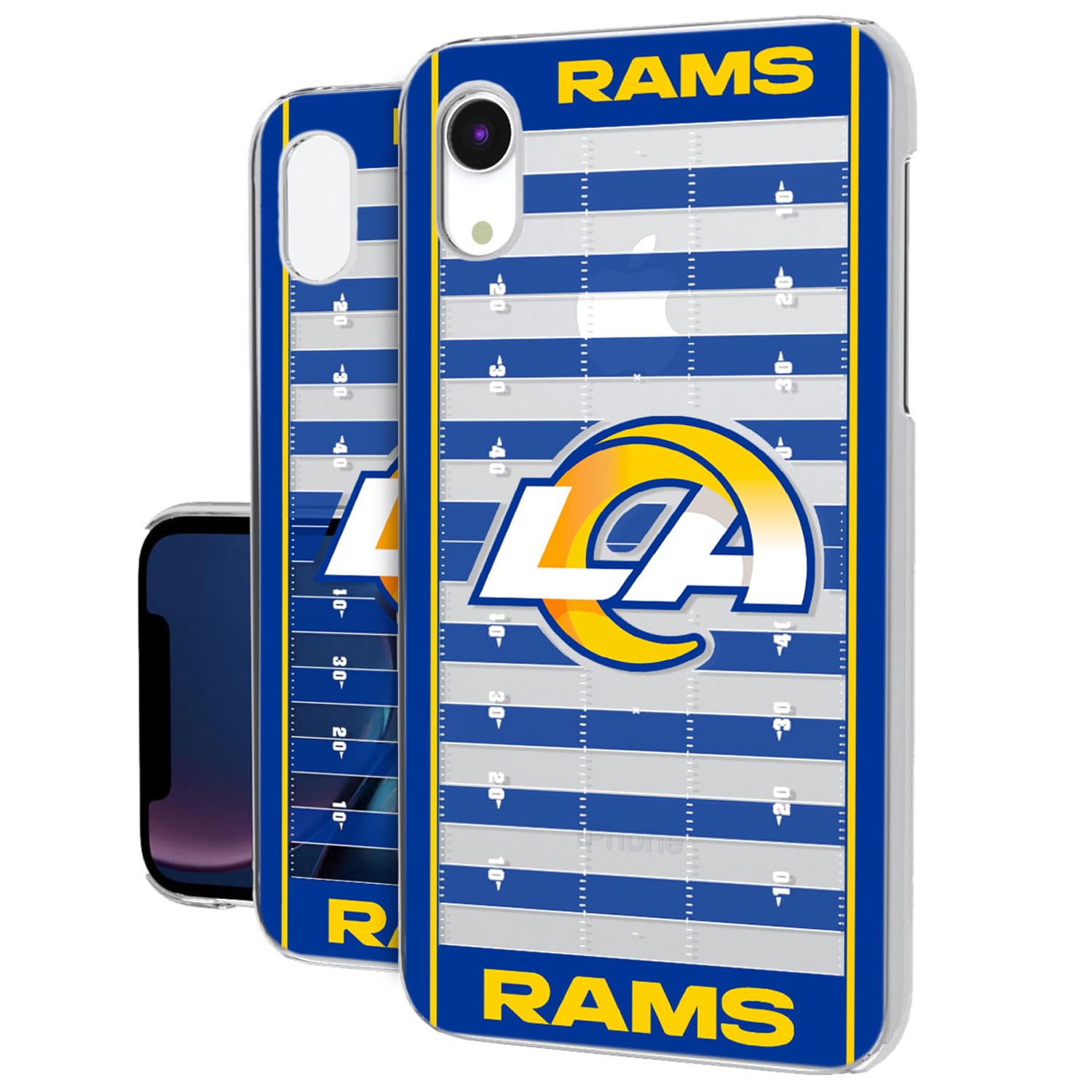 Los Angeles Rams iPhone Clear Case - Slim Protective Phone Cover for iPhone 13/14/15 Pro Max - Show Team Spirit with This Durable Football-Themed Case - Perfect for Game Day, Work & Everyday Use