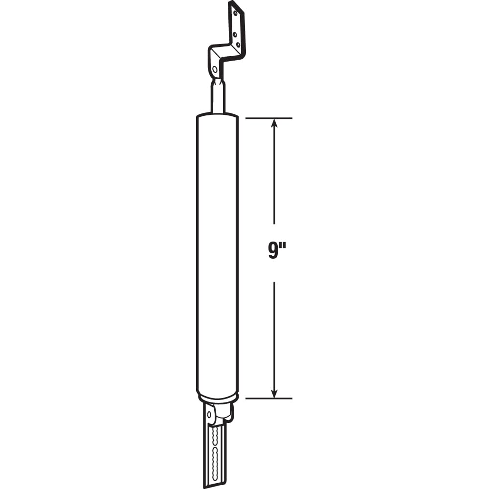 Prime-Line K 5158 White 9-Inch Light Duty Screen Door Pneumatic Closer - Single Pack - Perfect for Patio, Porch, and Storm Doors