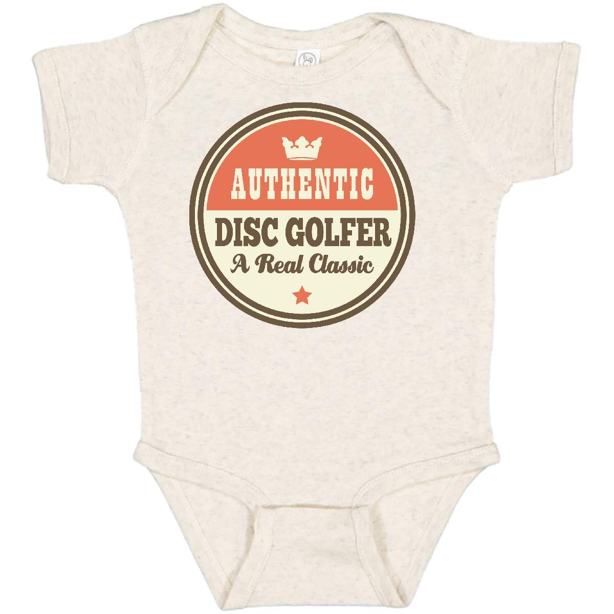 Inktastic Vintage Classic Disc Golfer Baby Bodysuit - Soft Cotton Onesie for Newborns & Infants - Perfect for Playtime, Daycare & Family Outings