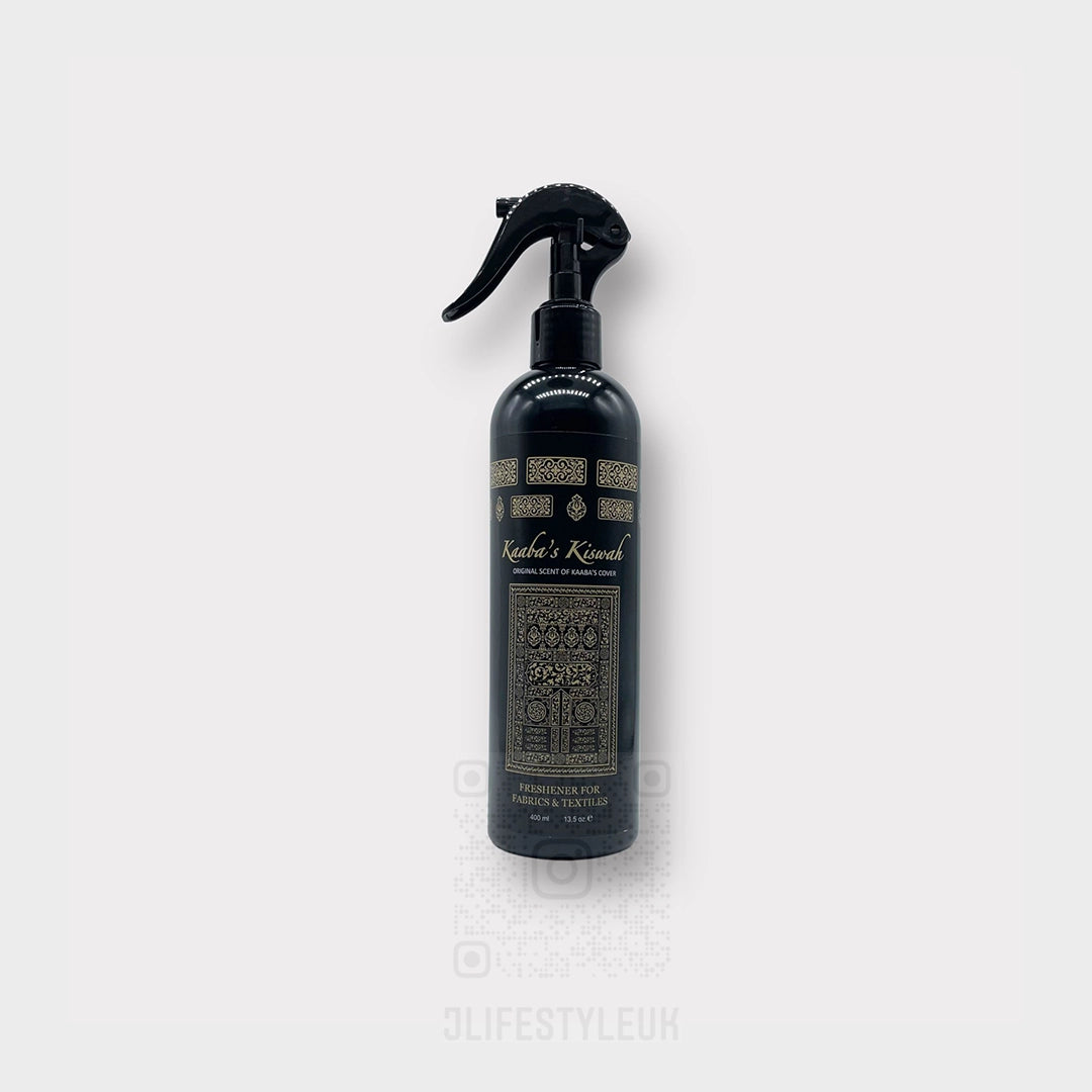 Premium Kaaba Kiswah Inspired Room Spray - Luxurious Arabian Fragrance for Home & Office - Perfect for Relaxation, Meditation & Spiritual Ambiance