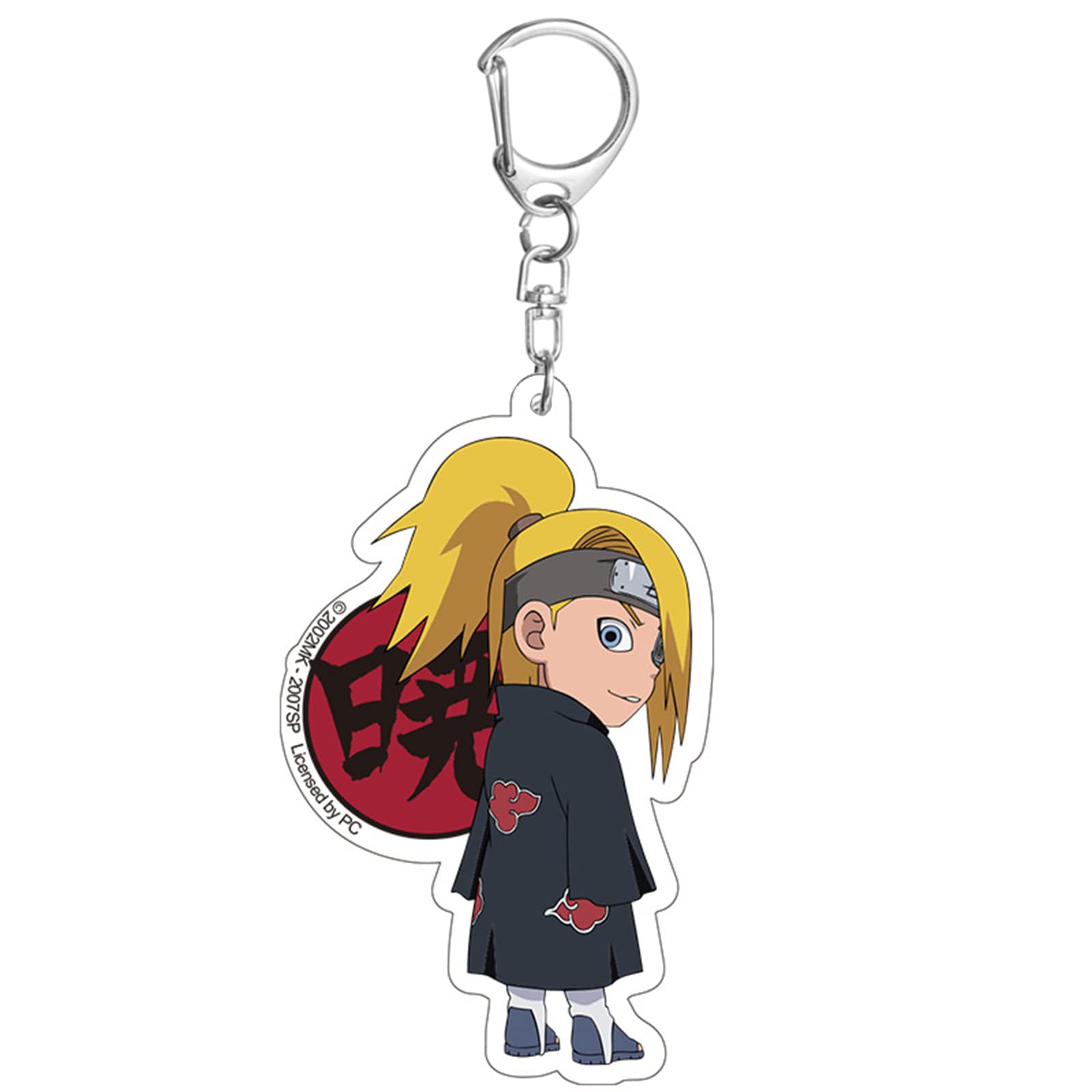 Anime Akatsuki Keychains - Cute Zinc Alloy Keyrings with Pendant Hanging Ornament, Perfect Gift Set for Cosplay, Backpacks, and Car Decor