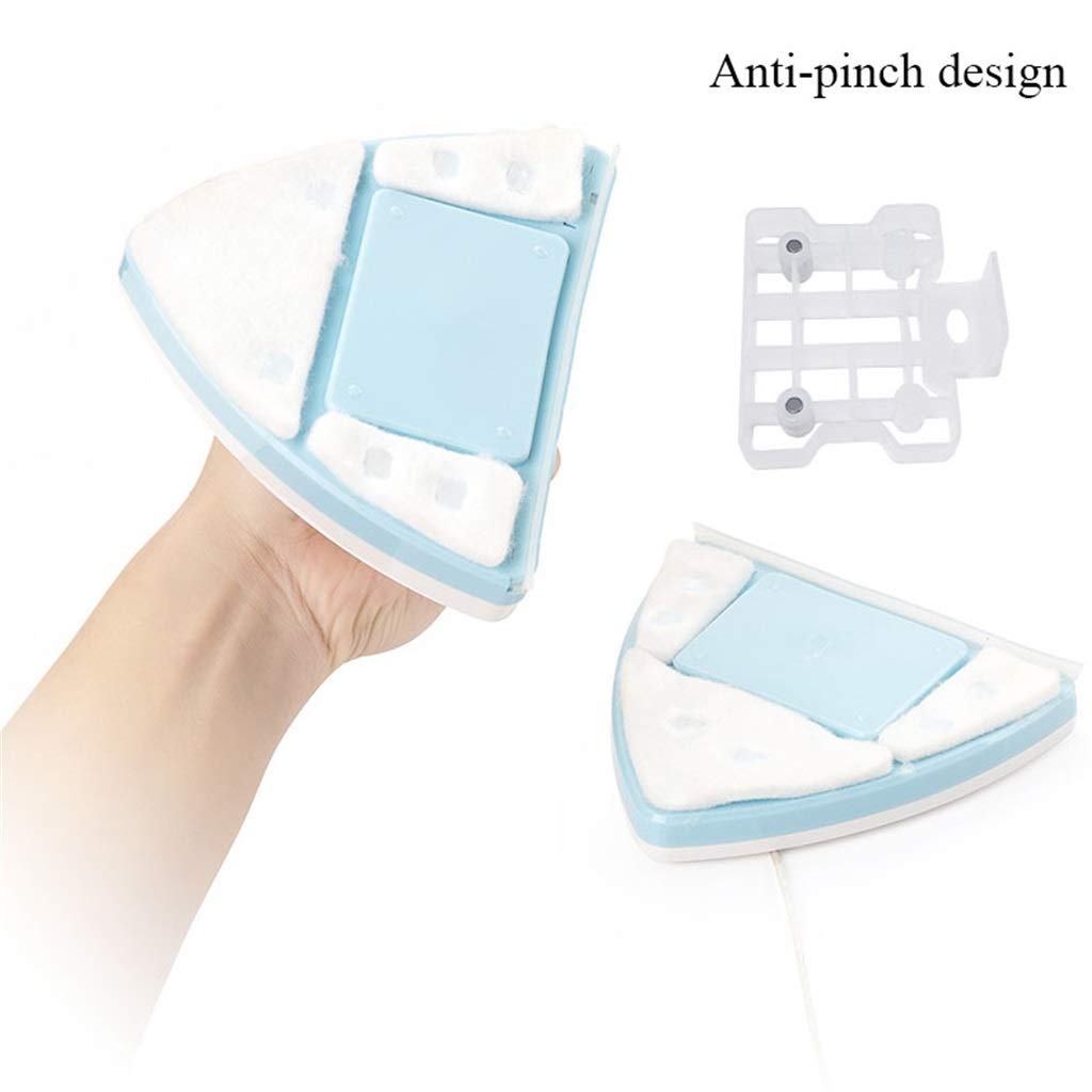 Professional Ultra-Strong Magnetic Shower Squeegee - Double Sided Window & Glass Cleaning Brush for Bathroom, Mirror, Shower Door - Adjustable Magnet 15-40mm - Perfect for Streak-Free Cleaning After Showers & Household Glass Maintenance