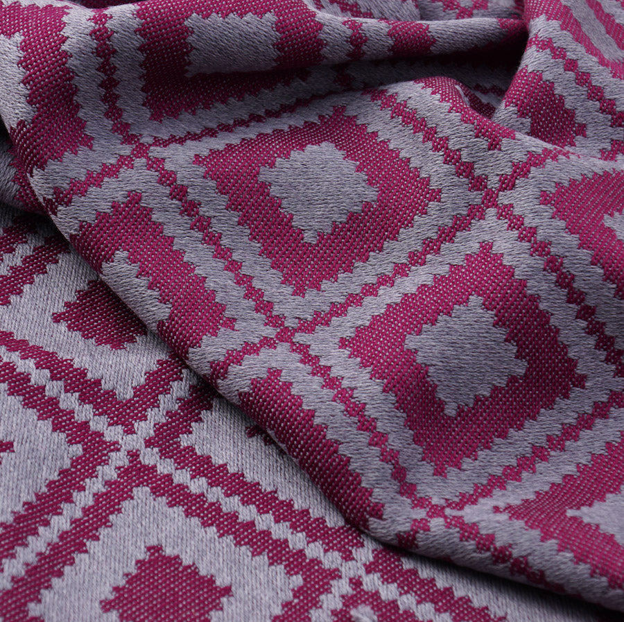 Luxury Battisti Diamond Jacquard Wool Throw Blanket - Soft & Warm Winter Blanket for Couch, Bed, Sofa - Perfect for Home Decor, Cozy Nights & Gift Giving