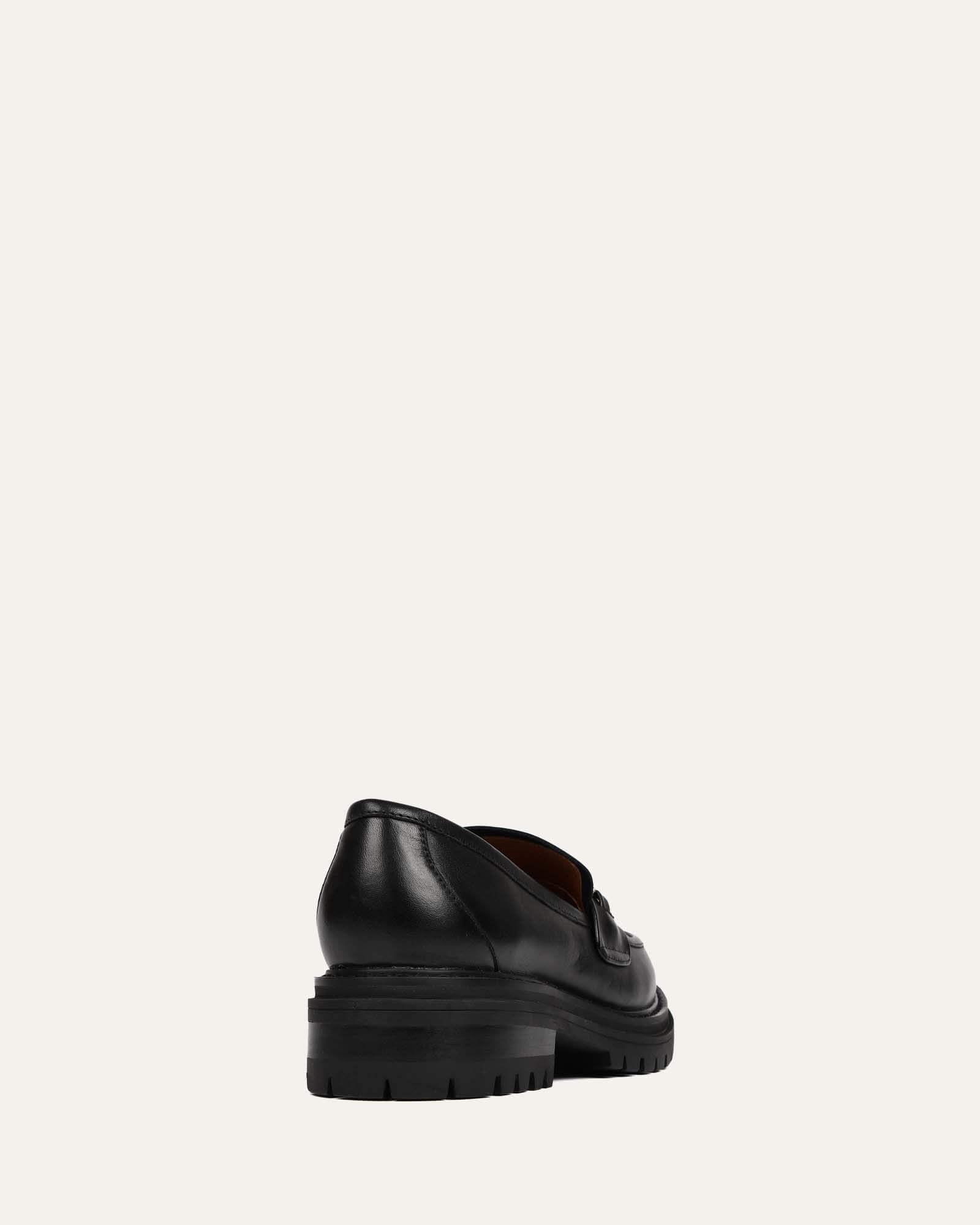 Brixton Black Leather Loafers for Men - Comfortable & Stylish Slip-On Shoes for Casual Wear, Office & Travel