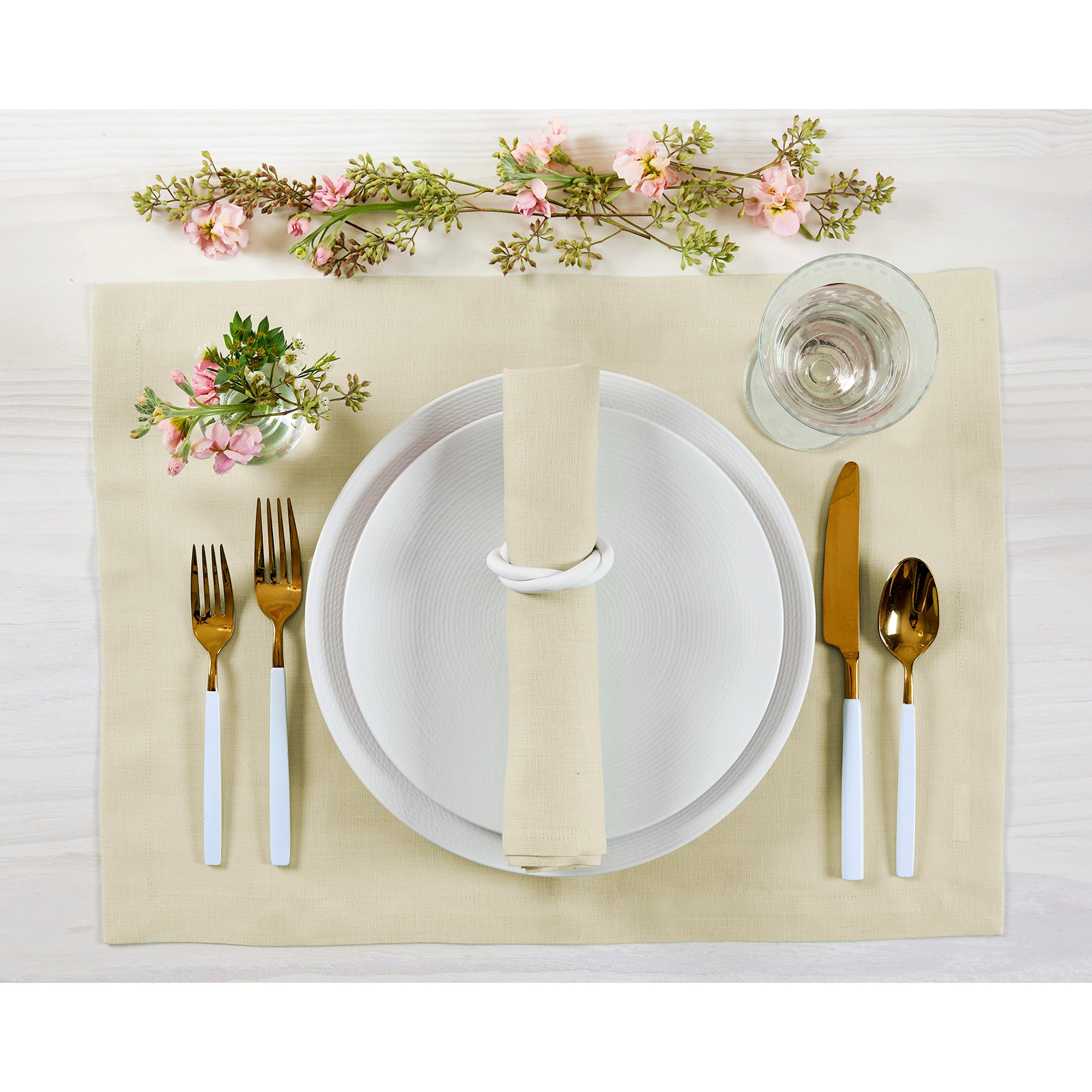 Eco-Friendly Linen Placemats Set of 6 - Premium Natural Table Mats for Dining, Kitchen, and Party Decor - Washable & Durable Home Tableware for Everyday Use and Special Occasions