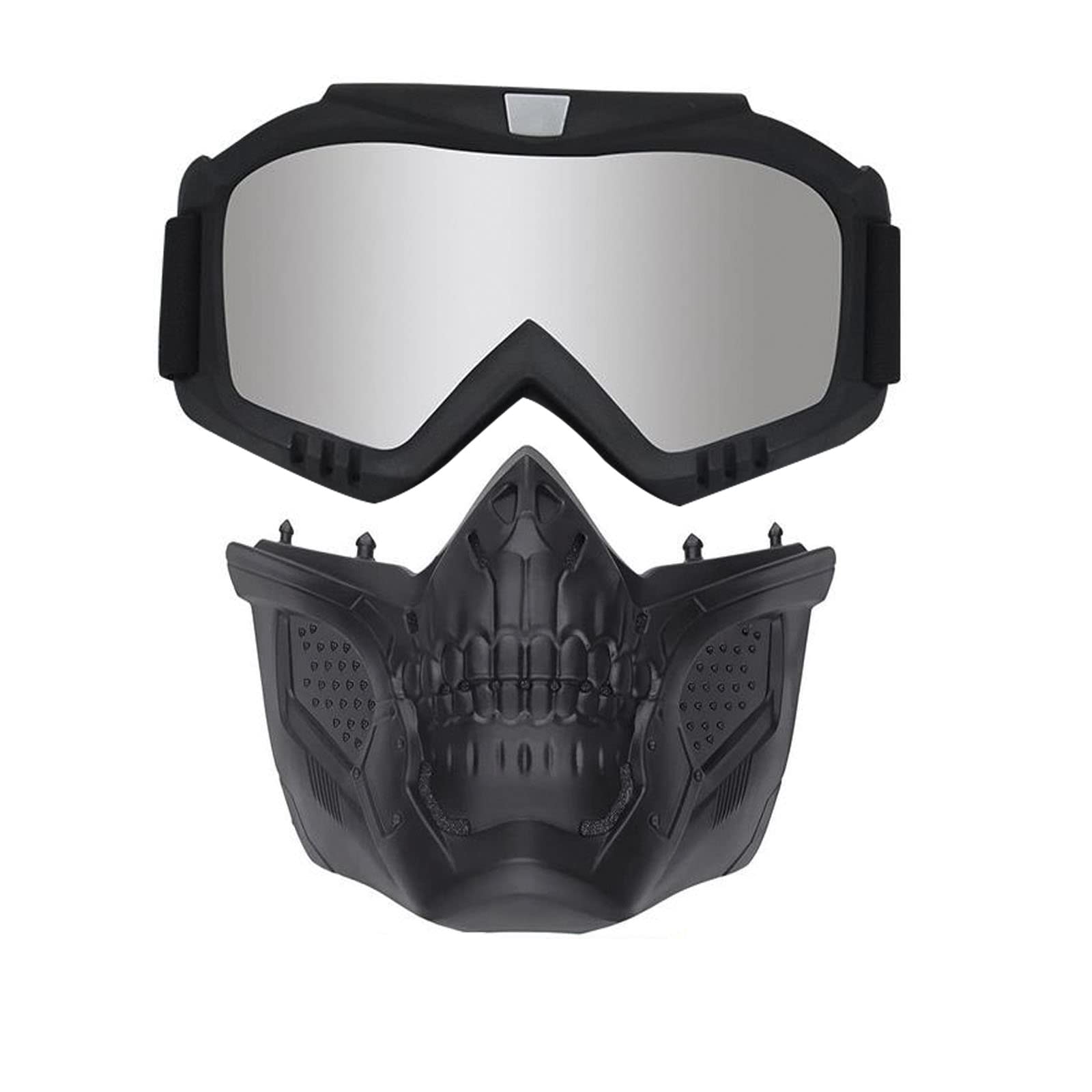 Tactical Airsoft Full Face Mask with Detachable Anti-Fog Goggles & Adjustable Fast Helmet - Eye Protection for Adults & Teens - Perfect for Airsoft Battles, Paintball & Outdoor Tactical Games