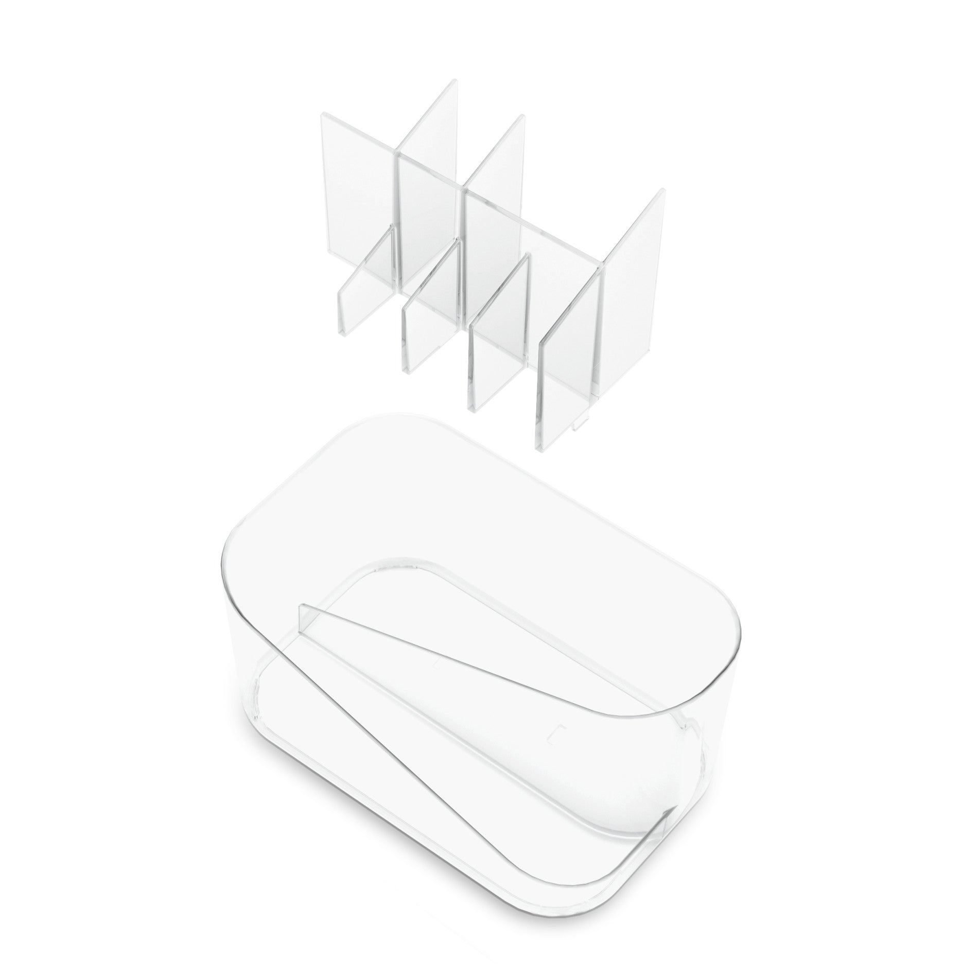 Glam Cosmetic Organizer - Acrylic Makeup Storage Case with Drawers for Vanity, Bathroom & Travel - Perfect for Organizing Lipsticks, Brushes & Skincare Products