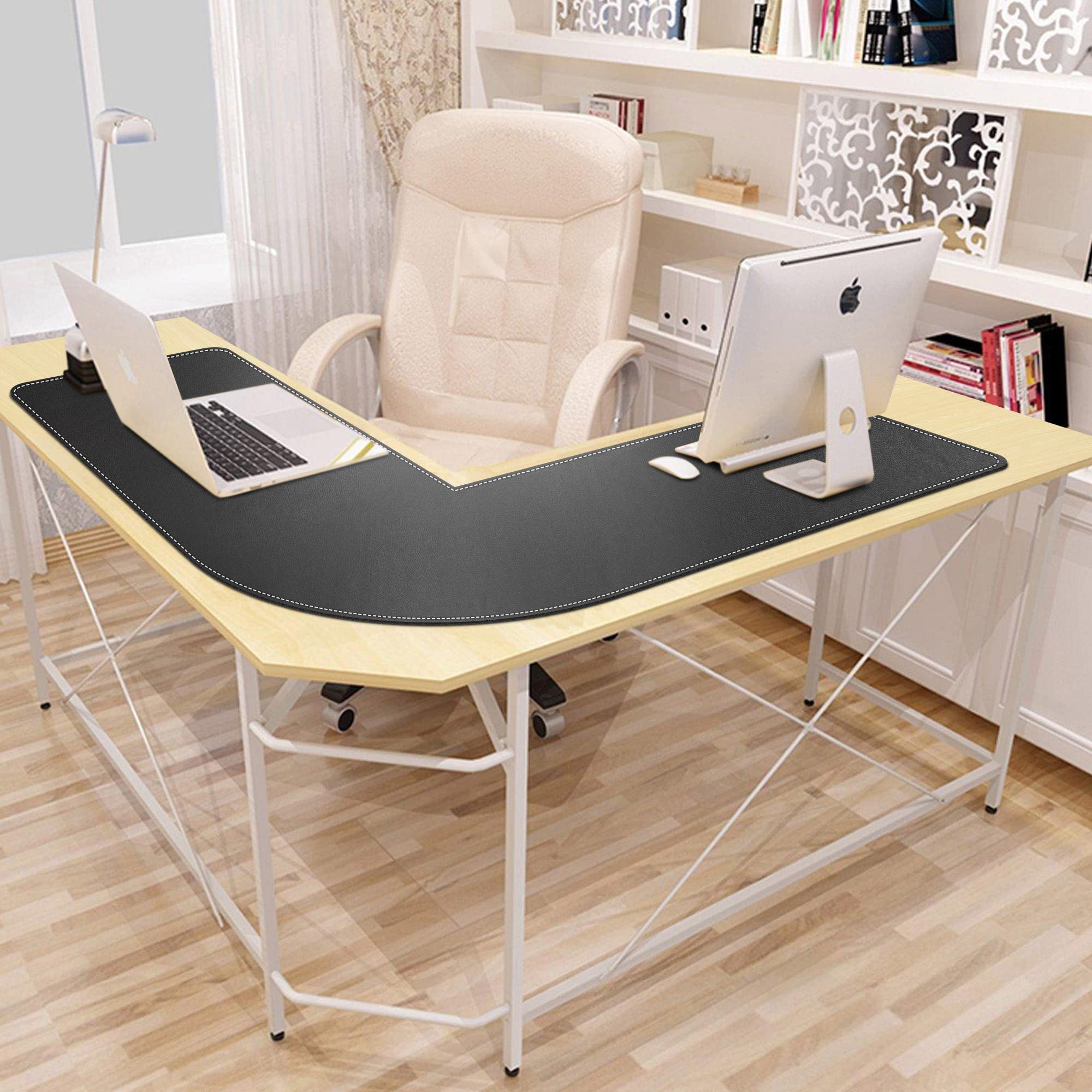 Premium L-Shaped Desk Mat - 46