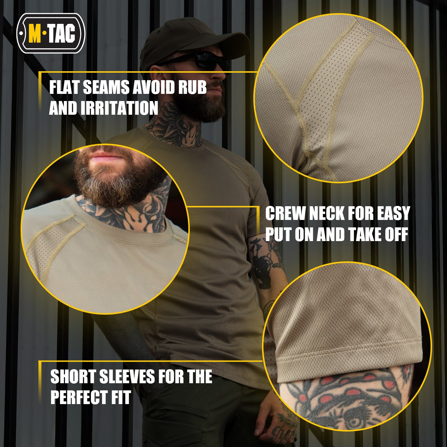 M Tac T-Shirt - Athletic Tactical Gen II Performance Shirt for Outdoor Training & Military Workouts