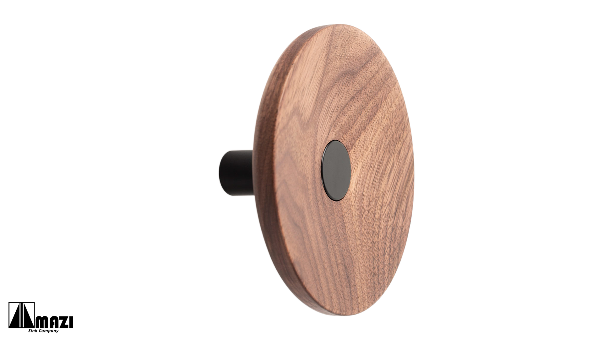 Zoot 7001 Large Handle Matte Black & Walnut - Premium Kitchen Utensil for Cooking, Baking & Serving - Ideal for Home Chefs & Professional Kitchens