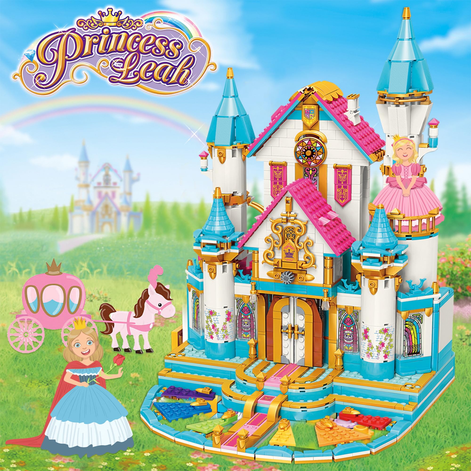 Princess Castle Building Kit for Girls 6-12 | 1117 PCS Creative Blocks | Birthday & Christmas Gift | Roleplay & STEM Learning