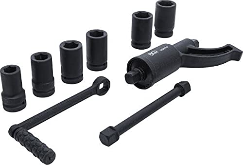 BGS 1230 Torque Multiplier Set - 1-Inch Drive, 10-Piece Kit (Black/Blue) for Automotive Repair, Heavy Machinery & Industrial Maintenance