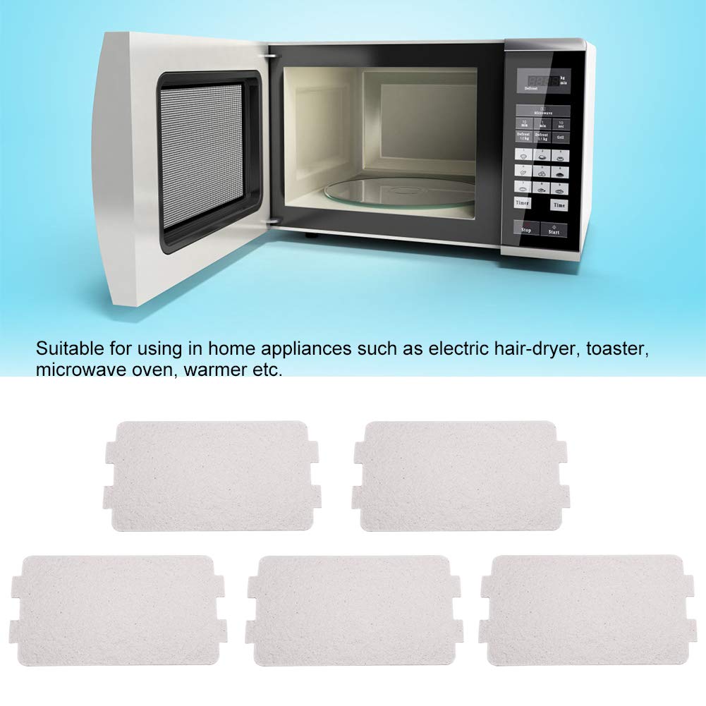 5PCS Microwave Oven Mica Plate Sheet Replacement (4.6 x 2.5 Inch) - Repair Kit for Microwave Oven, Durable Heat-Resistant Accessory - Perfect for DIY Repair & Maintenance at Home
