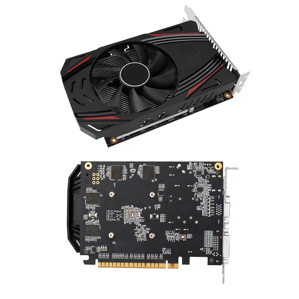 Otueidnsy GTX750TI 4GB GDDR5 Graphics Card - 1020MHz Core Clock, 1350MHz Boost, 28nm PCIe 3.0 x16 with VGA/HDMI/DVI Ports | Perfect for Gaming, Video Editing & Home Theater PCs