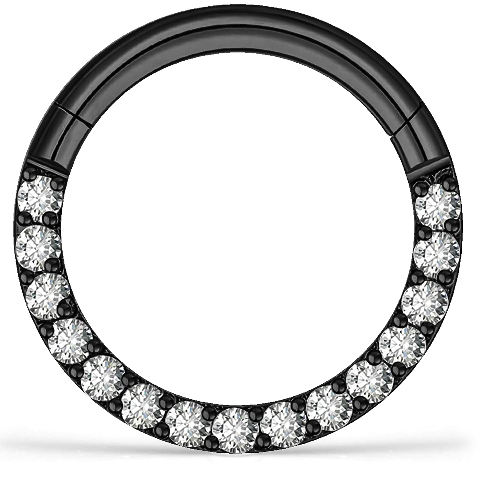 16G Septum Rings & Daith Piercing Jewelry Set - Small Septum Clicker, 16G Septum Hoops & Daith Earrings for Women & Men - Perfect for Everyday Wear, Parties & Body Piercing Lovers
