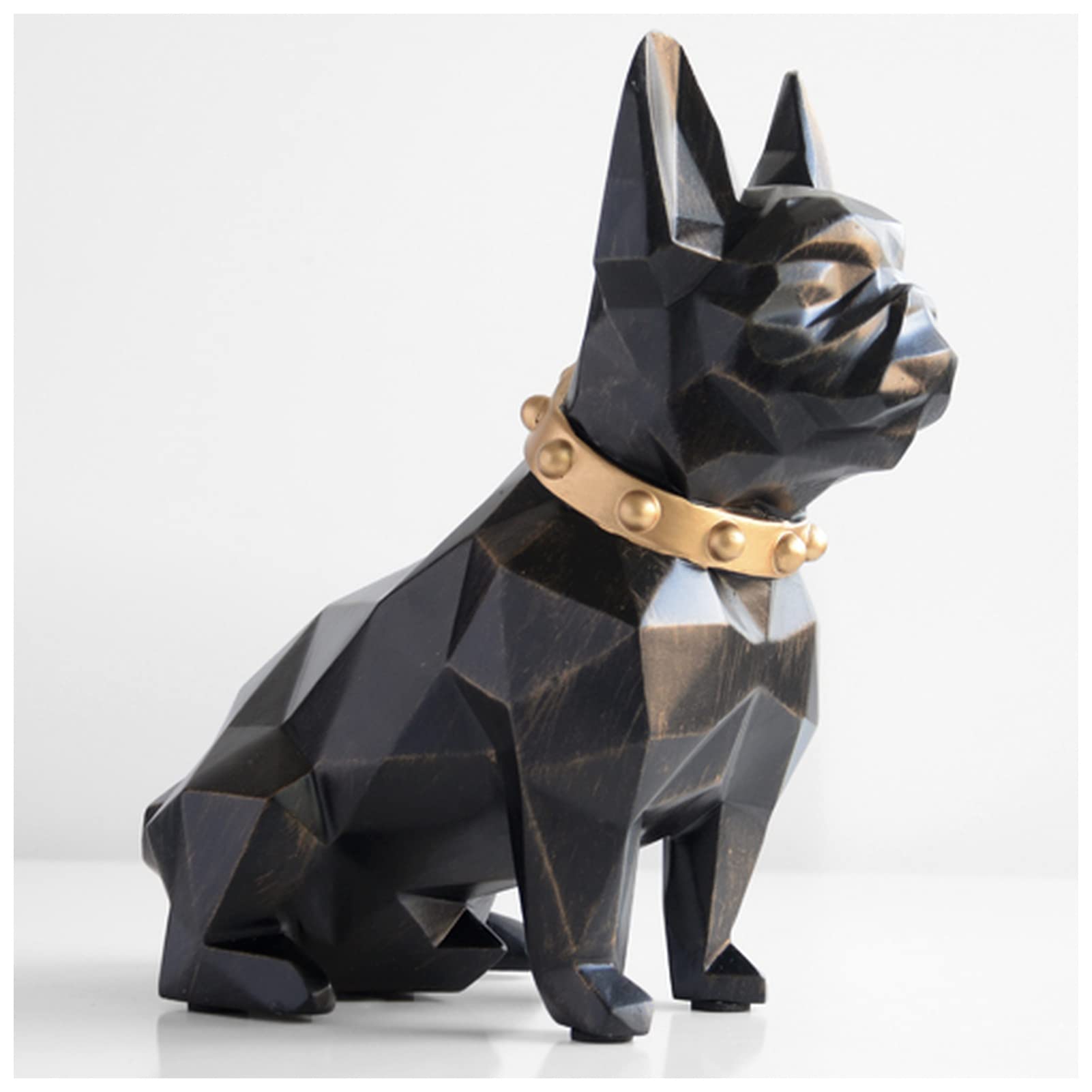 Xiaopangtech French Bulldog Piggy Bank - Cute Coin Money Box for Adults & Kids, Home Decor, Gift Idea | Perfect for Saving Coins, Birthday Gifts, Room Decor & Dog Lovers (Black)