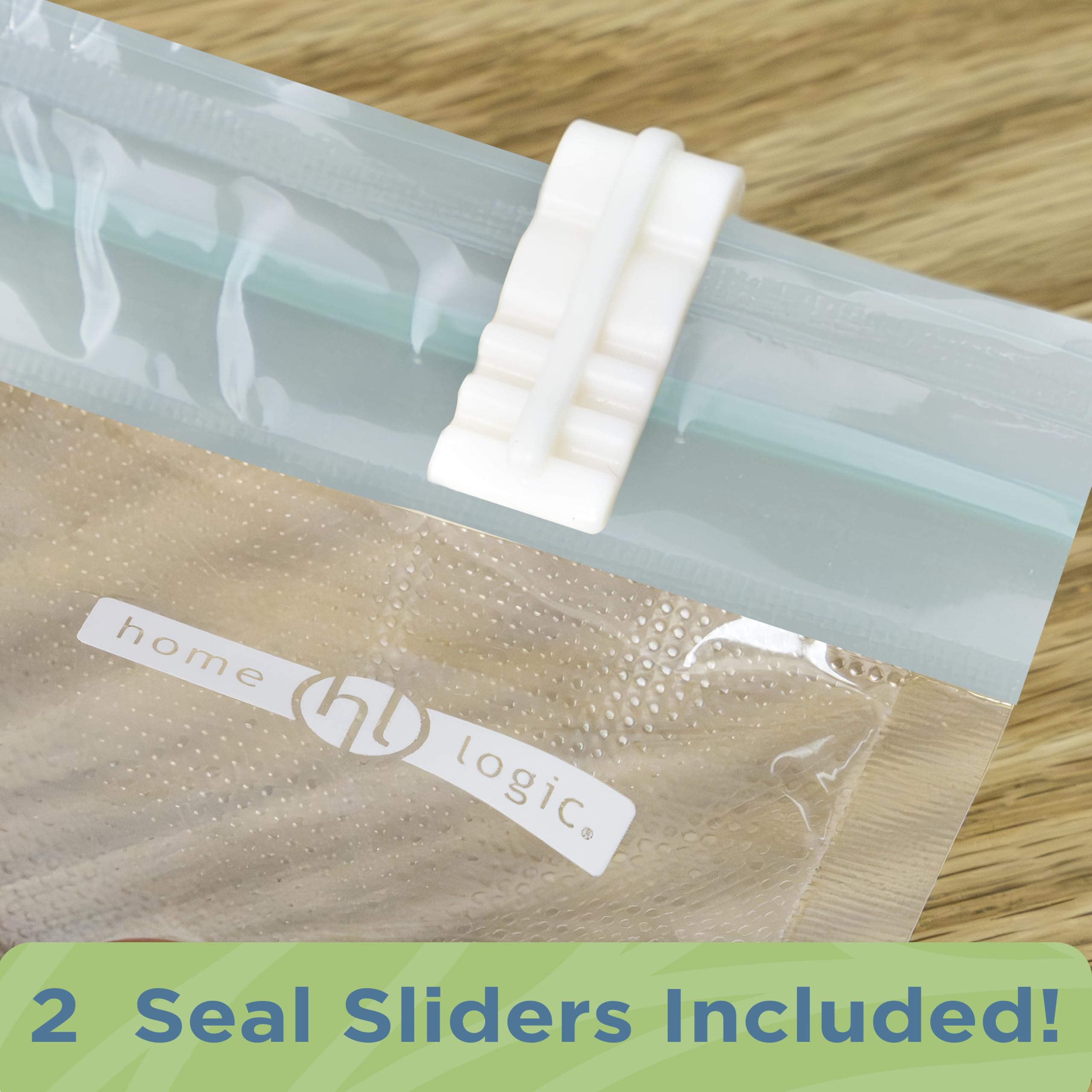 Home Logic Vacuum Sealer Reusable Bags Combo Pack - 10 Gallon & 6 Quart Freezer, Microwave & Sous Vide Safe Food Storage Bags | Perfect for Meal Prep, Sous Vide Cooking & Long-Term Freezer Storage