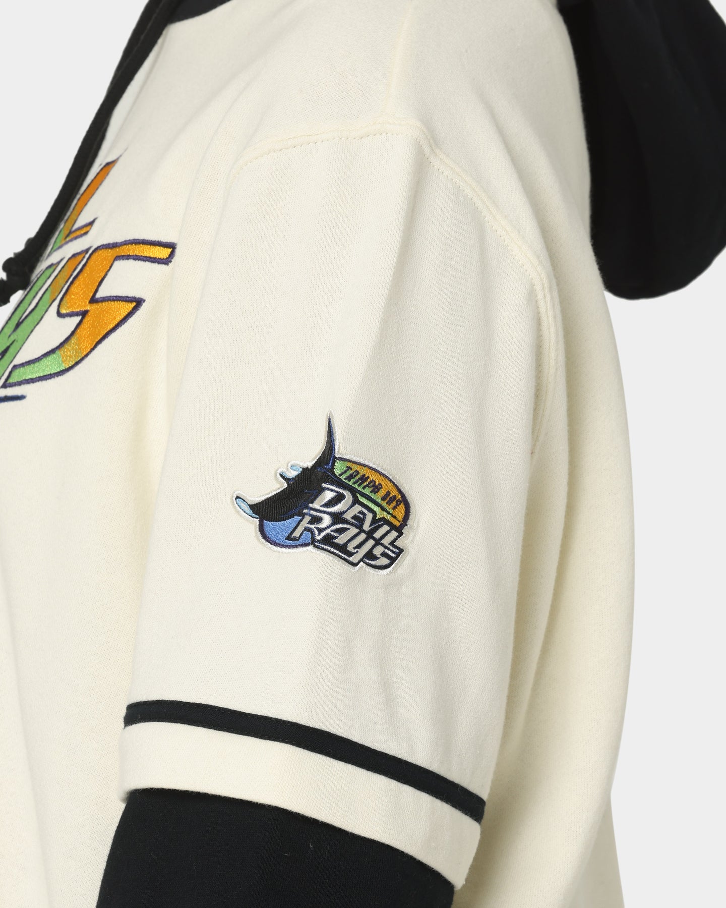 47 Brand Tampa Bay Rays Shortstop Hoodie - Cream - Comfortable & Stylish MLB Fanwear for Men & Women - Perfect for Game Day, Casual Wear & Outdoor Activities