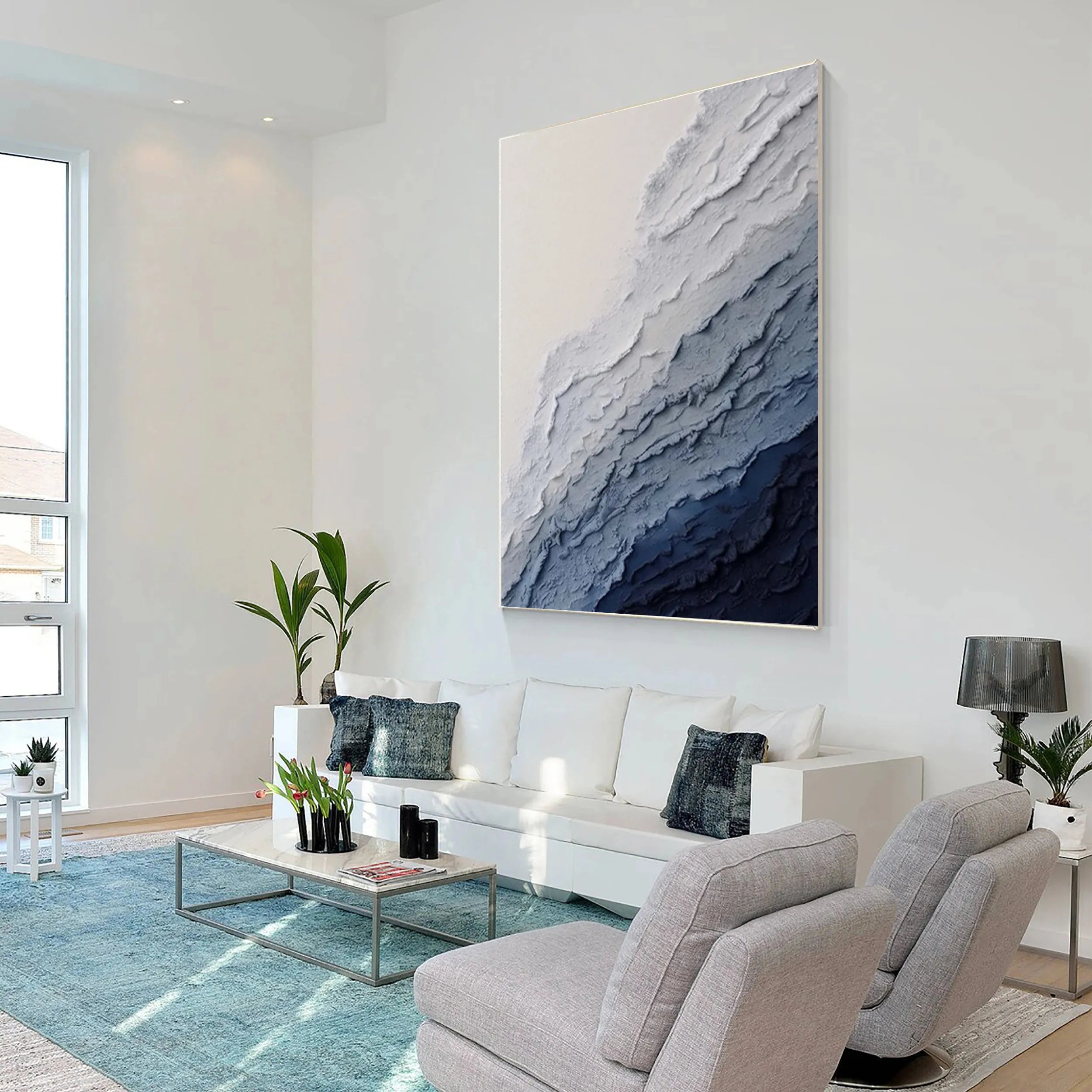 Ocean and Sky Painting #OS118 - Beautiful Coastal Wall Art for Living Room, Bedroom & Office Decor