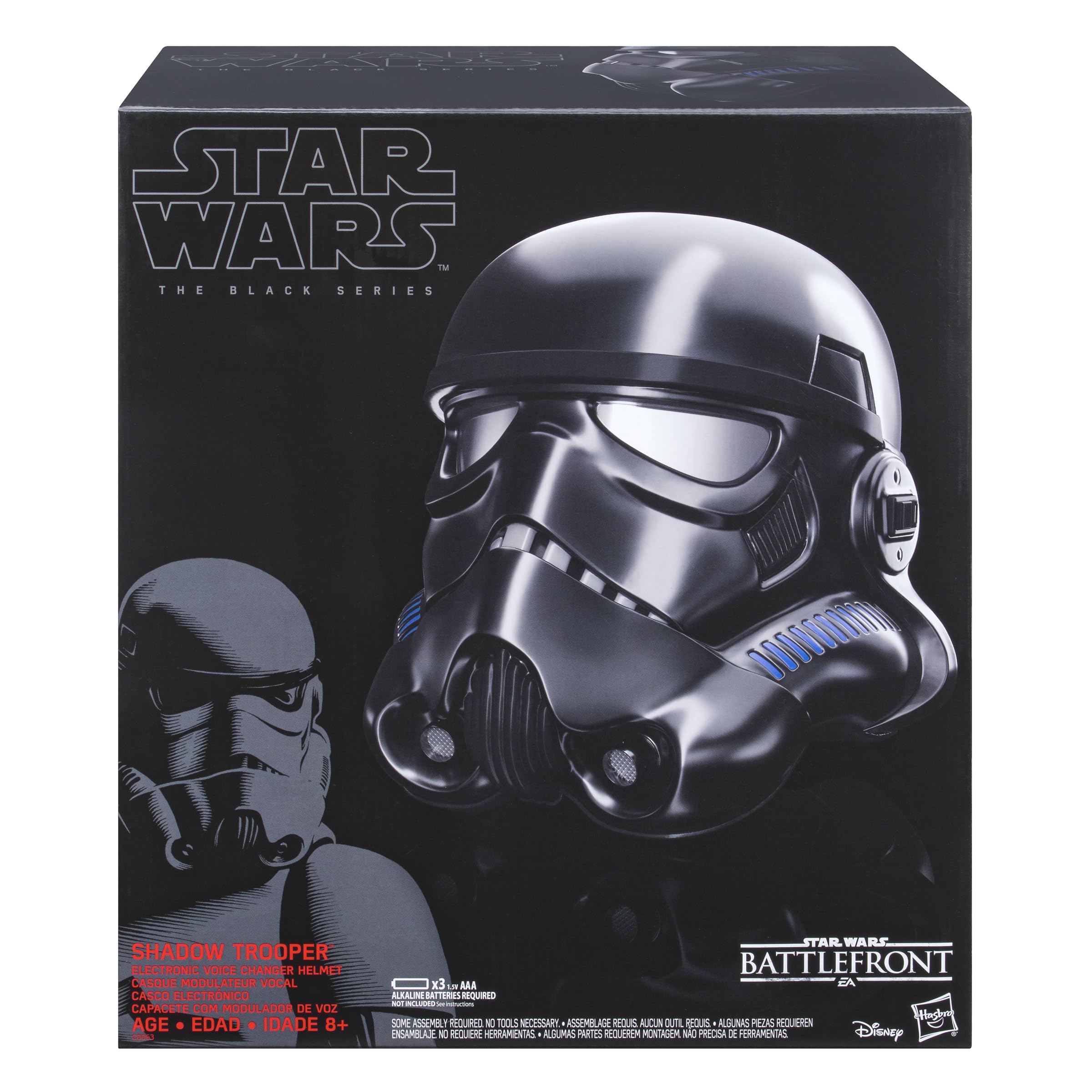 STAR WARS The Black Series Shadow Trooper Premium Electronic Helmet - Battlefront Adult Roleplay Costume Accessory for Cosplay, Halloween & Collectors (Ages 14+)