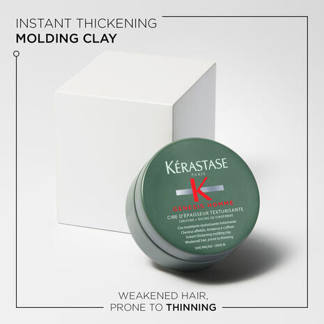 Genesis Homme Texturizing Thickening Wax Pomade for Men - Strong Hold Styling Hair Wax for Volume & Texture - Perfect for Slick Back, Quiffs & Undercuts