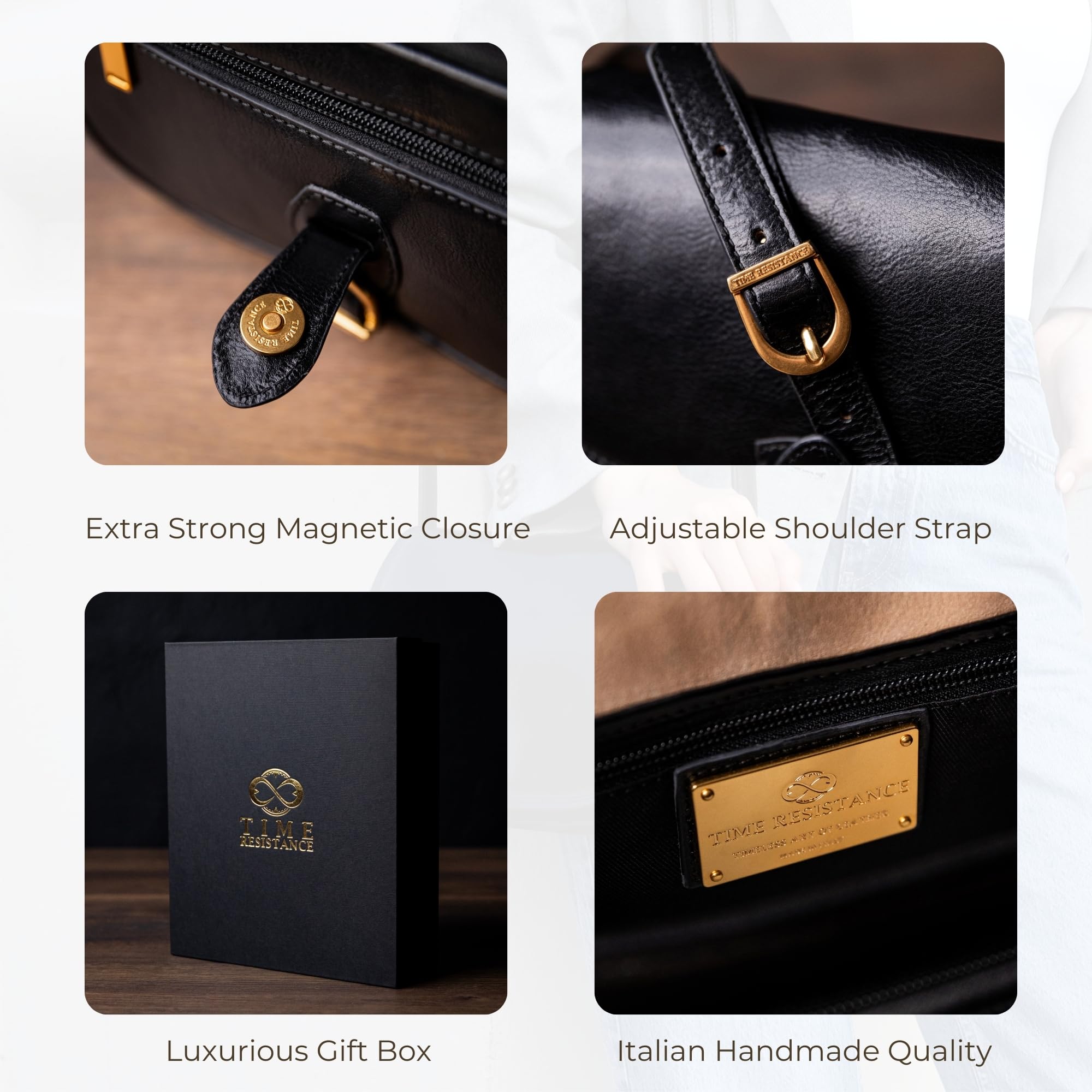 Women's Leather Crossbody Bag - Durable & Stylish for Daily Use