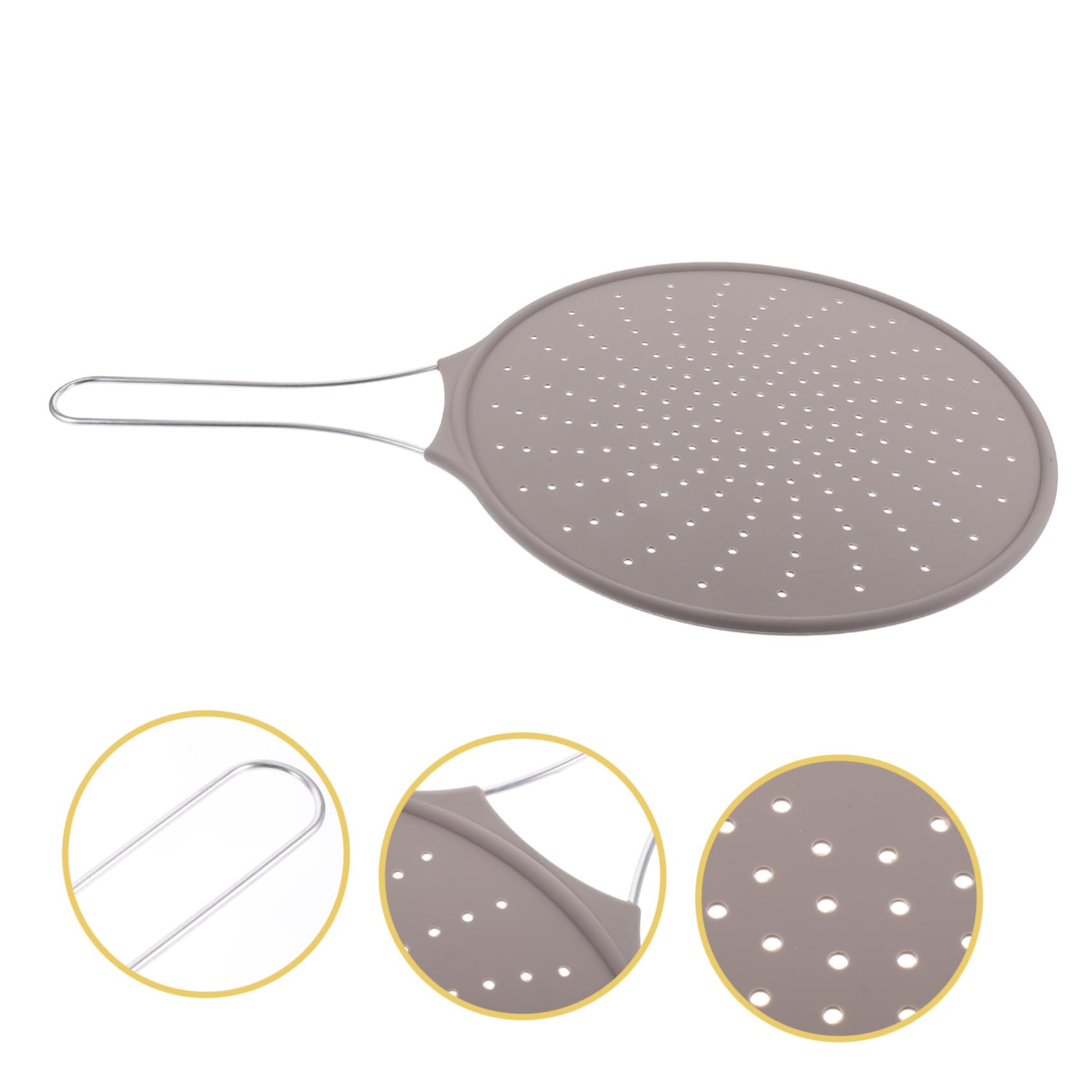 1pc Silicone Grease Separator Pot Lid - Non-Slip Cooking Tool, Splatter Screen & Oil Splatter Guard for Frying Pans - Perfect for Sauteing, Frying & Preventing Oil Splashes in the Kitchen