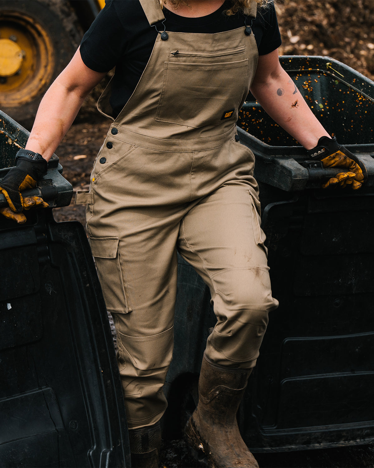 Women's Stretch Canvas Utility Overalls - Durable & Comfortable Workwear for Gardening, DIY Projects & Casual Outfits