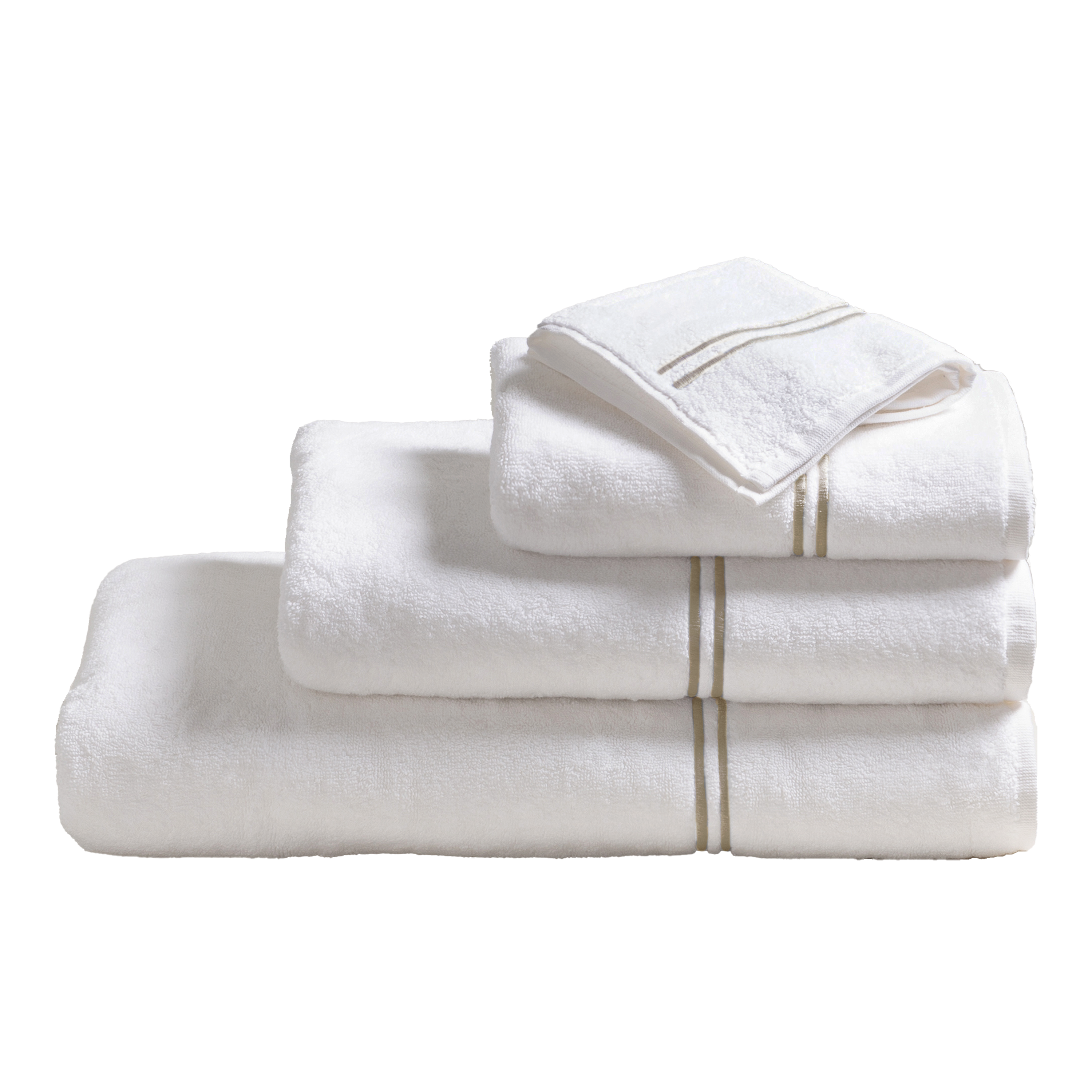 Premium Mercer Cotton Bath Towels - Soft, Absorbent & Quick-Drying Luxury Towel Set for Spa, Gym & Beach - 6-Piece Bath Sheet Collection (White)