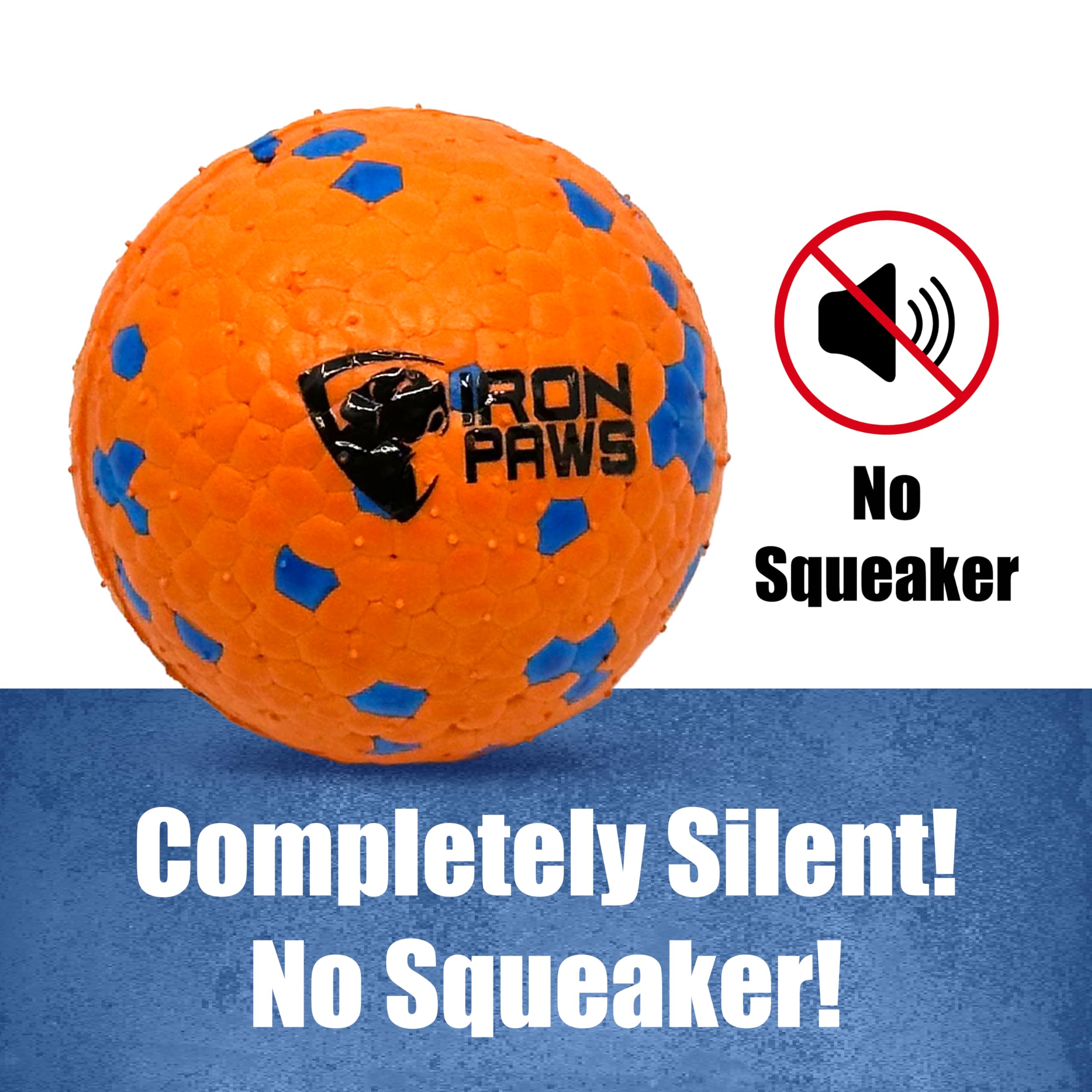 Indestructible Dog Ball - Durable Orange Chew Toy for Aggressive Chewers | Interactive Fetch Toy for Indoor & Outdoor Play | Perfect for Large Dogs, Training & Backyard Fun