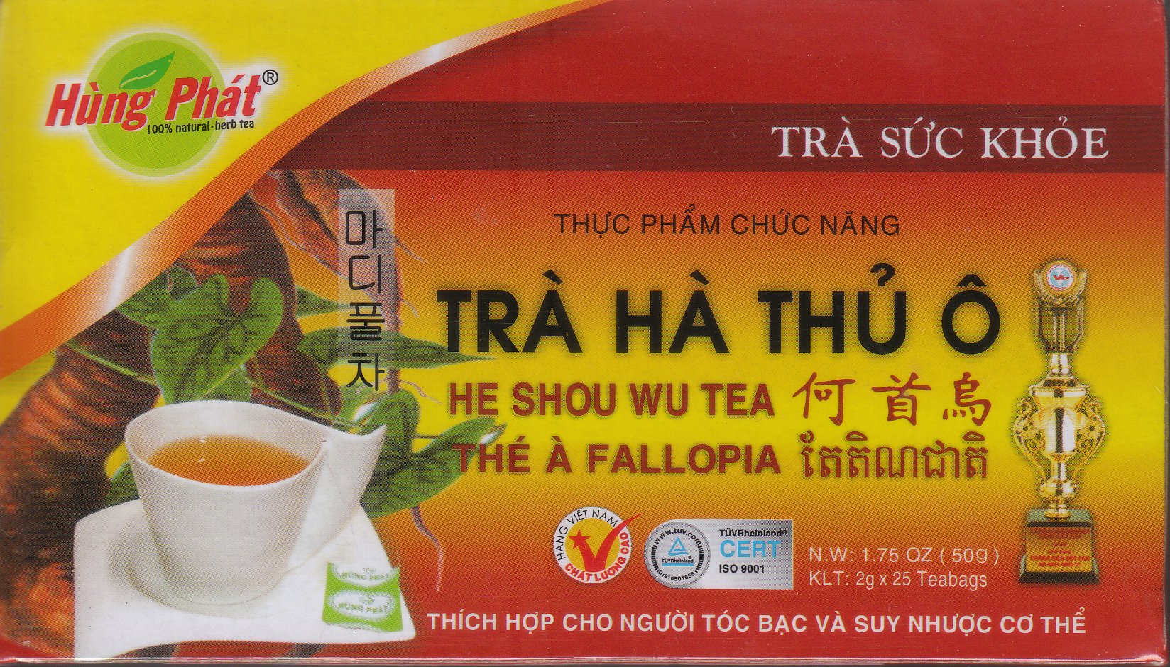 Premium He Shou Wu Tea - 25 Tea Bags | Organic Fo-Ti Root Herbal Tea for Hair Growth & Anti-Aging | Natural Energy Boost & Liver Support | Perfect for Daily Wellness & Traditional Chinese Medicine Lovers