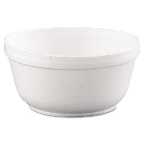 DCC 12B32 12oz Insulated Foam Bowls - White Disposable Food Containers (50 Count per Pack, 12 Packs per Carton) - Perfect for Parties, Picnics, Takeout & Catering