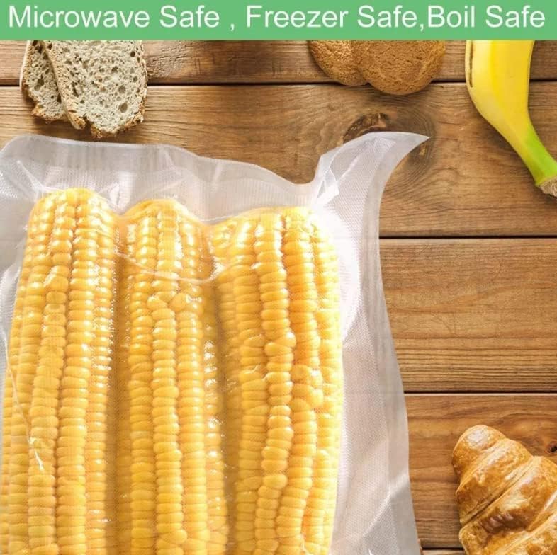 Premium Vacuum Sealer Bags for Food Storage - 2 Pack (8x50 & 11x50) | BPA Free Heavy Duty Vacuum Seal Bags | Compatible with FoodSaver, Seal-a-Meal & Most Vacuum Sealers | Perfect for Freezing, Sous Vide & Long-Term Food Preservation