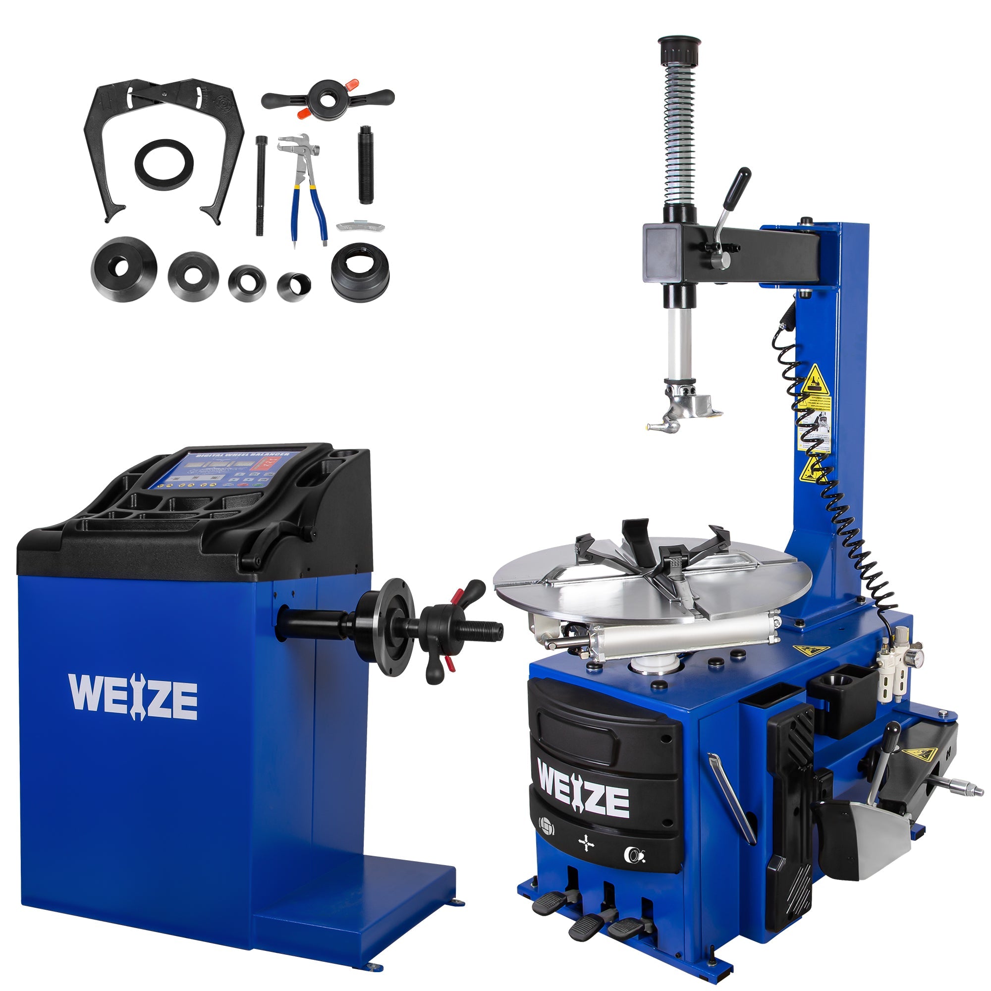 WEIZE Wheel Balancer - Professional Car Tire Balancing Machine for Auto Repair Shops & DIY Enthusiasts - Perfect for Smooth Rides & Extended Tire Life