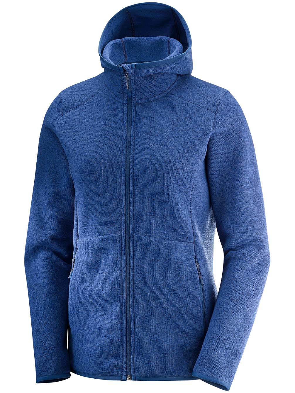 Salomon Women's Base Hoodie - Lightweight Fleece Pullover for Hiking, Running & Outdoor Activities
