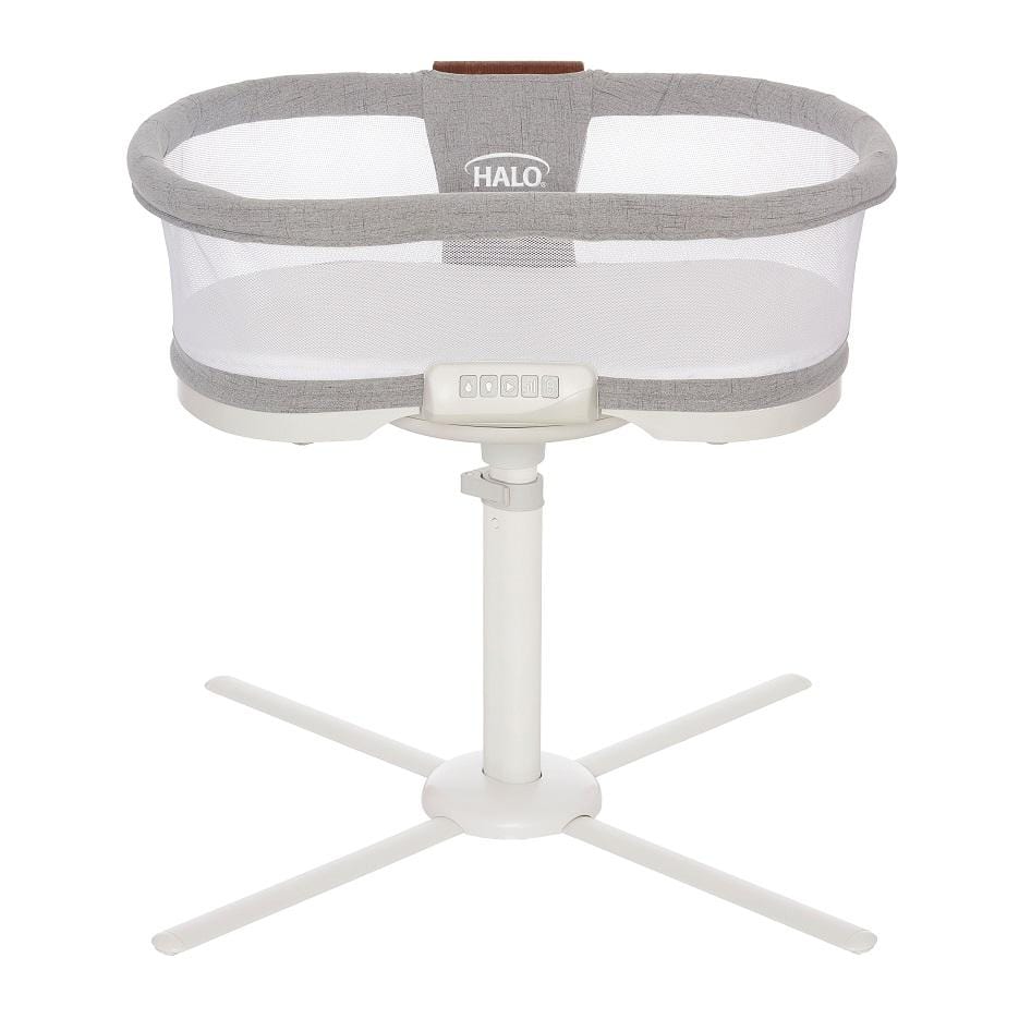 Halo Luxe Next Gen Bassinest - Premium Baby Bassinet with Adjustable Height & Soothing Vibrations for Newborns - Perfect for Nursery, Bedside Sleeping & Late-Night Feedings