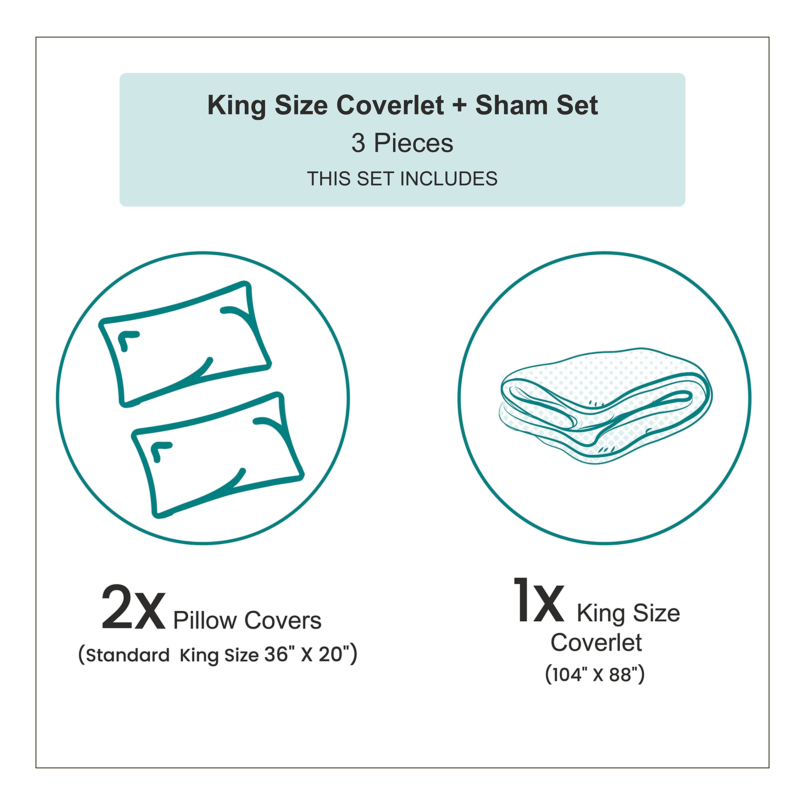 Ambesonne Space Cat Bedspread Set - Astronaut Kitten in Space Suit Holding Planet with Galaxy Design, 3-Piece King Size Bedding Set with 2 Pillow Shams (White, Black & Blue) for Kids Room, Dorm Decor or Space-Themed Bedroom