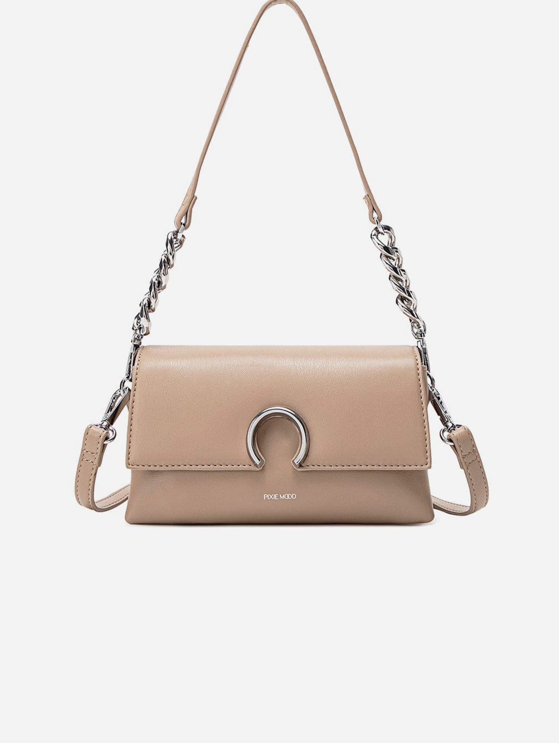 Ruth Vegan Leather Small Crossbody Bag for Women | Latte Brown | Perfect for Everyday Use, Work, and Travel