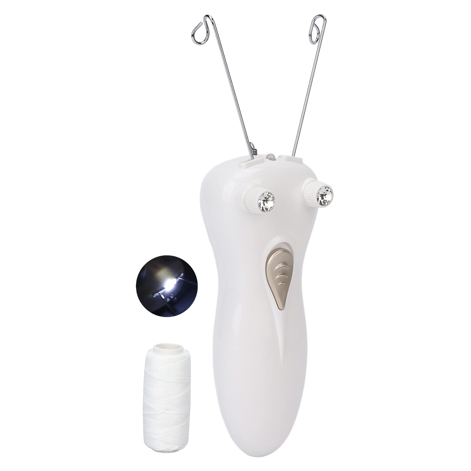 Professional Threader Hair Removal Tool for Women - Facial Hair Remover, Eyebrow Threading & Body Hair Shaver for Face, Arms, Legs, Back | Smooth Skin at Home & Salon | Cotton Thread Included
