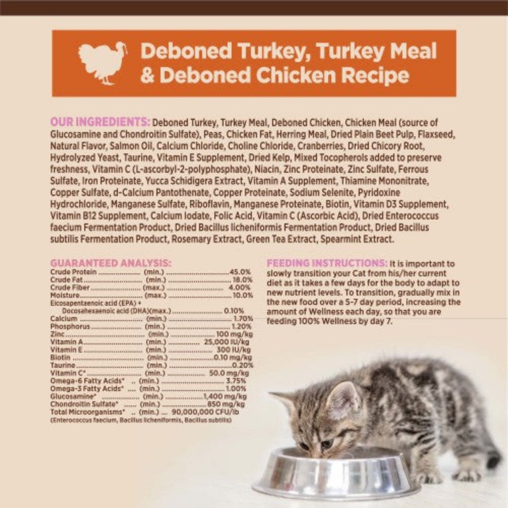 Premium CORE Deboned Turkey & Chicken Kitten Dry Food - High-Protein Grain-Free Recipe for Healthy Growth - Perfect for Indoor Kittens & Picky Eaters