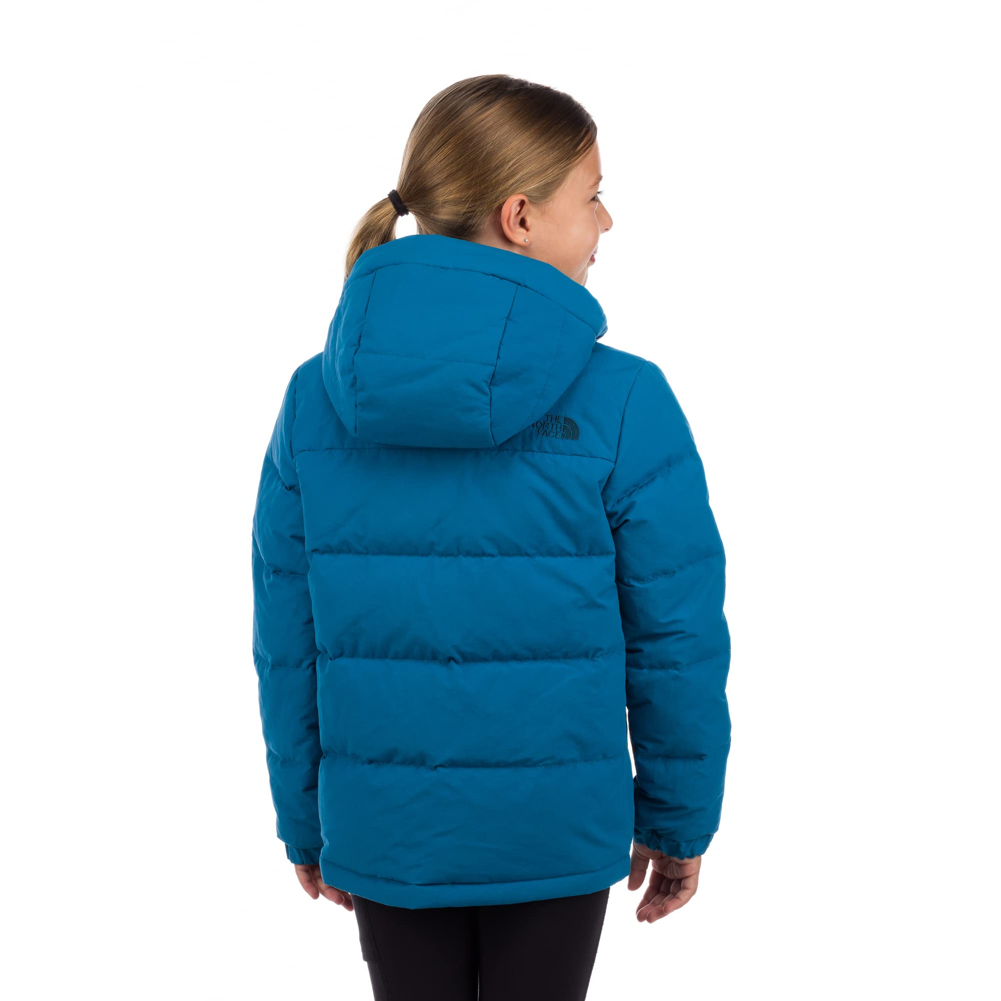 THE NORTH FACE Boys' Reversible Down Jacket - Waterproof Winter Coat for Kids | Banff Blue/Summit Navy | XS (6 Little Kid) | Outdoor Activities, Skiing, Snow Play & Cold Weather Protection