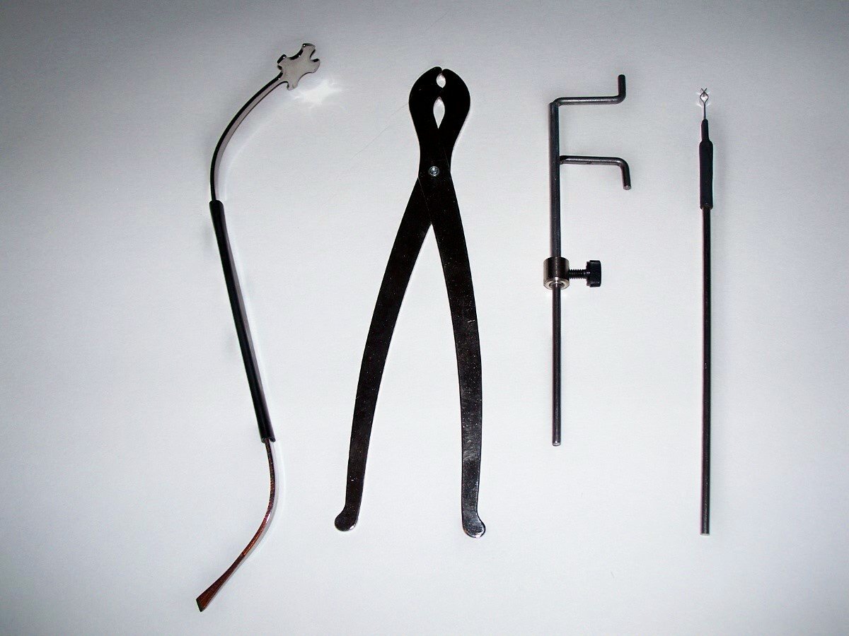 Professional Violin Sound Post Tool Kit - S Setter, Scissor Setter, Gauge & Retriever for Instrument Repair | Perfect for Luthiers & Musicians | Violin Maintenance & Sound Post Adjustment Tools