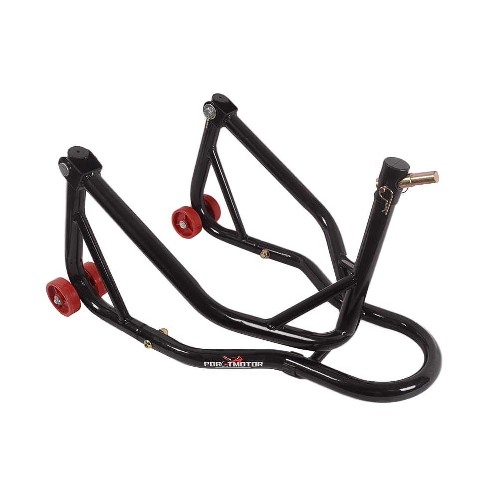 Universal Motorcycle Triple Tree Headlift Stand - Front Wheel Lift Stand for Sport Bikes & Small Wheels | Perfect for Garage Maintenance, Tire Changes & Bike Storage