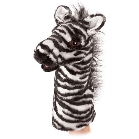 Folkmanis Zebra Hand Puppet - Realistic Stuffed Animal Toy for Kids, Storytelling & Educational Play - Perfect for Classroom, Theater & Imaginative Play at Home