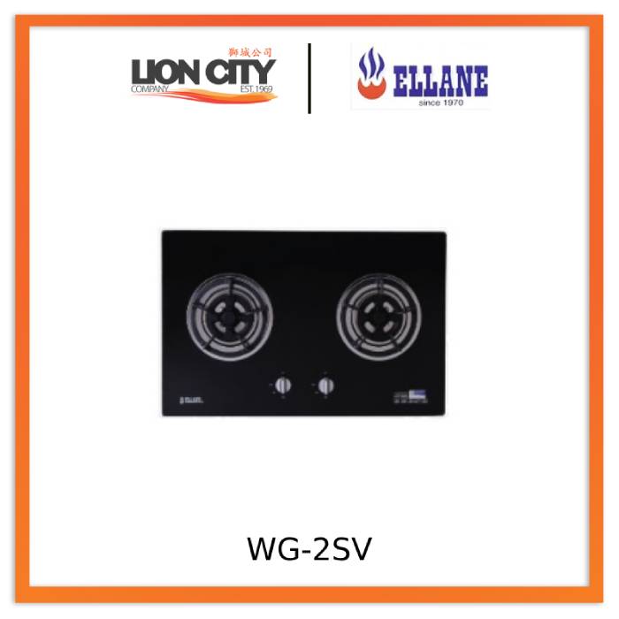 Ellane WG 2SV Glass Ceramic Cooktop - Modern Electric Stove for Kitchen, Perfect for Baking, Boiling & Frying - Ideal for Home Chefs & Small Restaurants