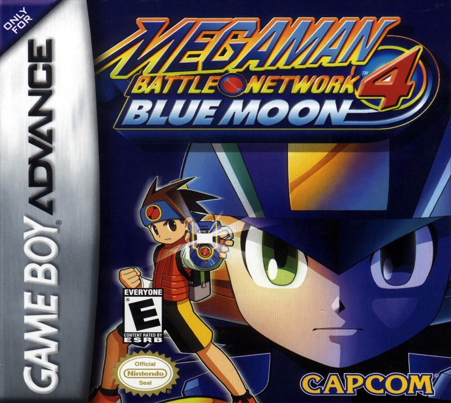 Mega Man Battle Network 4: Blue Moon - Nintendo GBA Game | Classic Action RPG Adventure | Perfect for Retro Gaming Collectors & Fans
